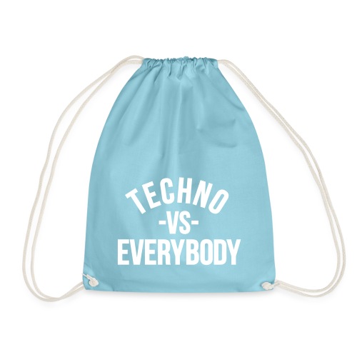 Techno vs everybody - Drawstring Bag
