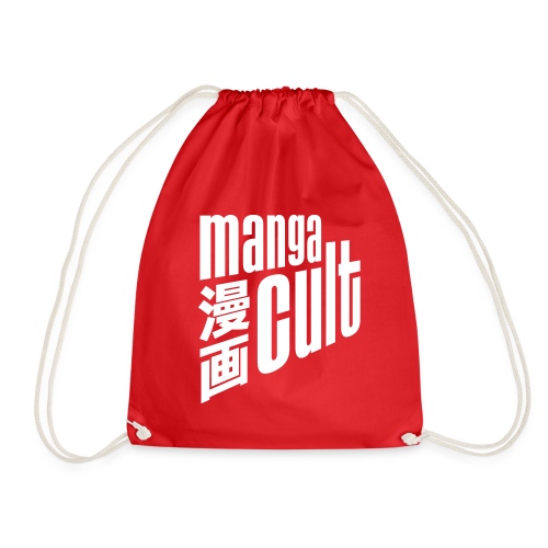 Manga Cult Logo Weiß - Turnbeutel