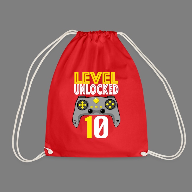 10 Anni Compleanno regalo videogiochi level 10 unlocked Maglietta