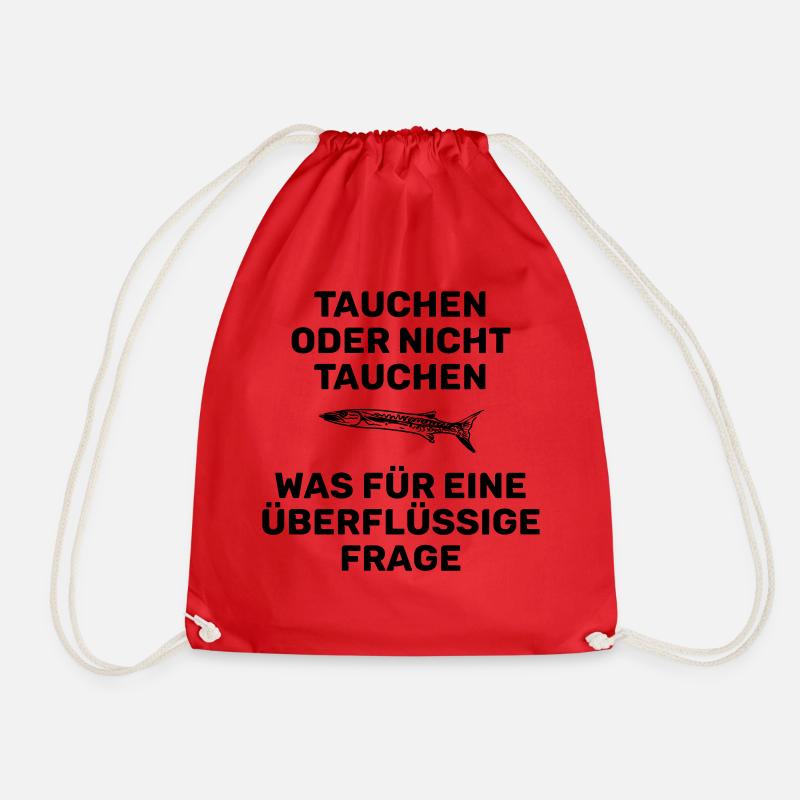 TAUCHEN ODER NICHT TAUCHEN - Turnbeutel - Rot