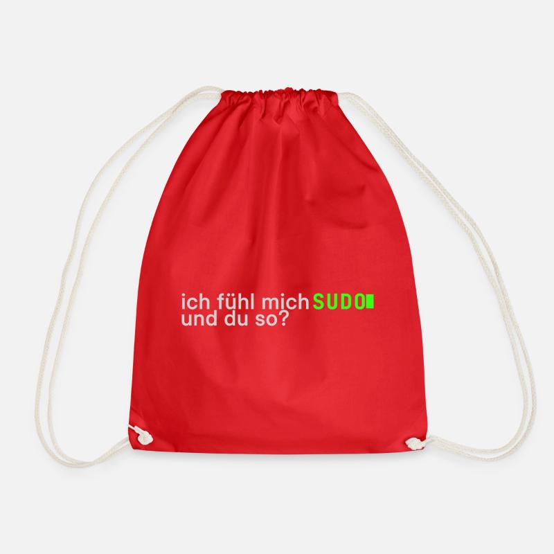 Ich fühl mich SUDO und du so? | Lustig Informatik - Turnbeutel - Rot