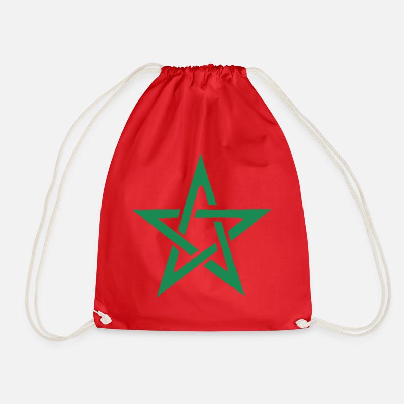 Marokko - Marok - morocco - maroque - Turnbeutel - Rot