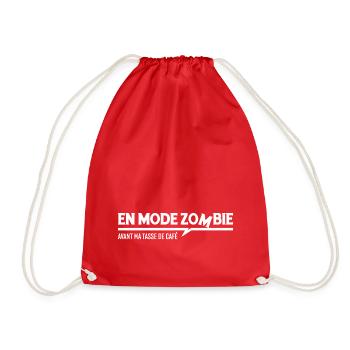 Avant ma tasse de café ! - Sac de sport léger - rouge - Devant