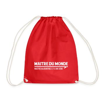 Maitre du monde, mais pas aujourd’hui - Sac de sport léger - rouge - Devant