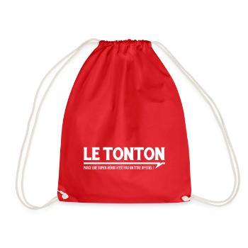 LE TONTON - parce que ... - Sac de sport léger - rouge - Devant