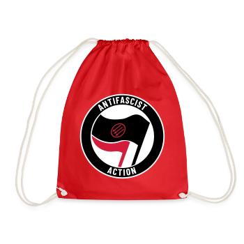 Antifascist Action – 3 Arrows - Turnbeutel - Rot - Vorne