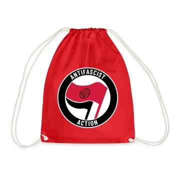 Antifascist Action – 3 Arrows - Turnbeutel - Rot - Vorne
