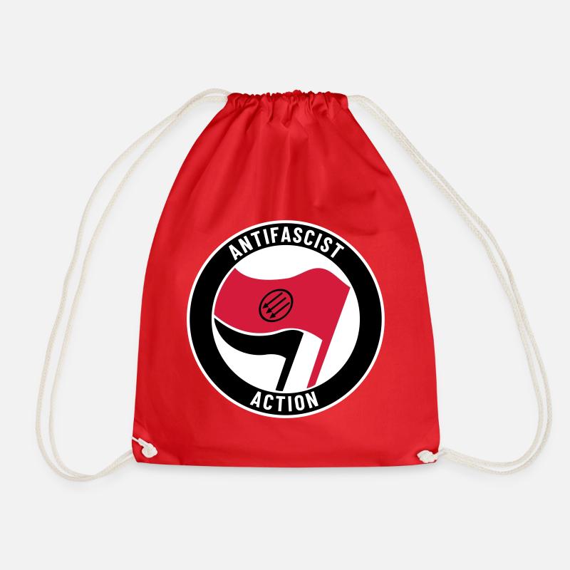 Antifascist Action – 3 Arrows - Turnbeutel - Rot