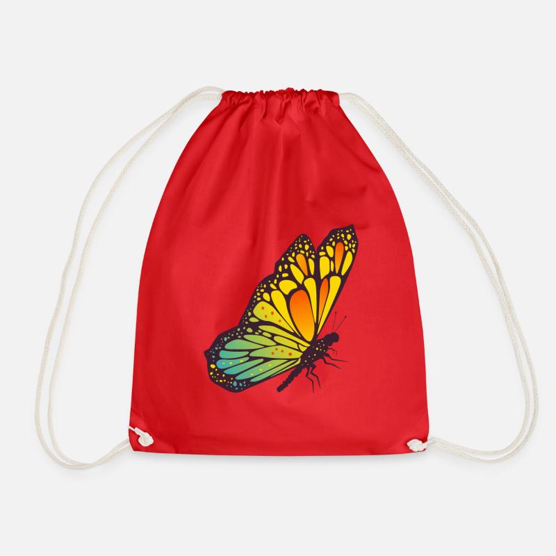 Schmetterling - Turnbeutel - Rot