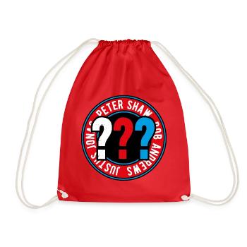 Die Drei ??? Kids Logo Outline - Turnbeutel - Rot - Vorne