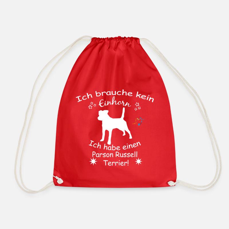 Parson Russell Terrier Tshirt - Parson Russell - Turnbeutel - Rot