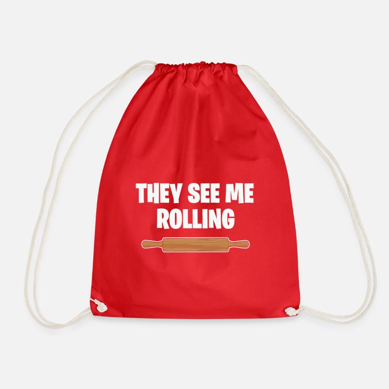 Citation de cuisson Ils me voient Rollin' - Sac de sport léger - rouge