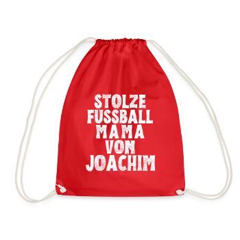 Stolze Fussball Mama von Joachim - Turnbeutel - Rot - Vorne