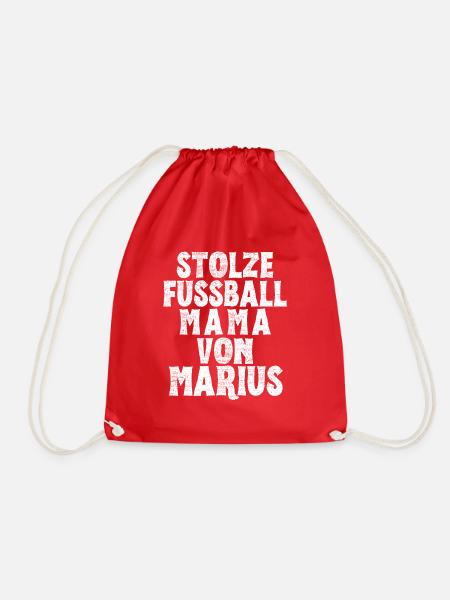 Stolze Fussball Mama von Marius - Turnbeutel - Rot