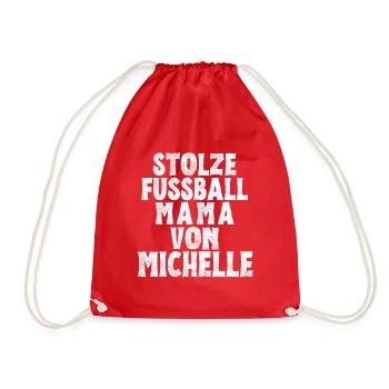 Stolze Fussball Mama von Michelle - Turnbeutel - Rot - Vorne
