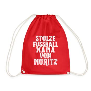 Stolze Fussball Mama von Moritz - Turnbeutel - Rot - Vorne