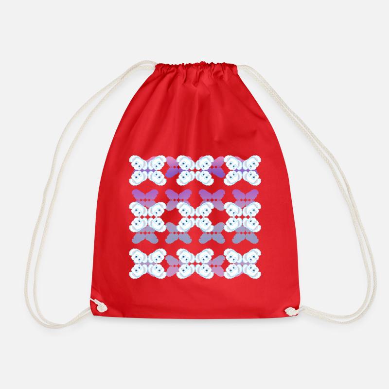 Snow Koala - Drawstring Bag - red