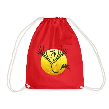 Solar Phoenix - The Rebirth of Light - Drawstring Bag - red - Front