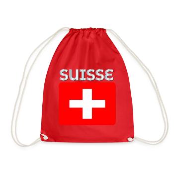 Schweiz - Turnbeutel - Rot - Vorne