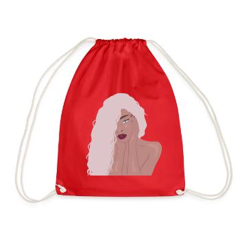 Sexy girl - Drawstring Bag - red - Front