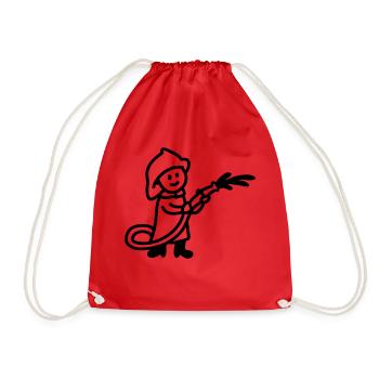 Pompier - ligne - Sac de sport léger - rouge - Devant