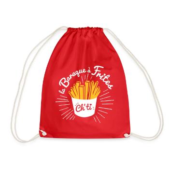 La baraque à frites, ch'ti ! - Sac de sport léger - rouge - Devant