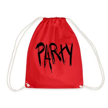 Party - Turnbeutel - Rot - Vorne