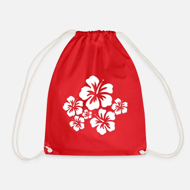 Tropical Hibiscus fleur - Sac de sport léger - rouge