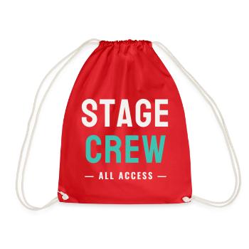 Stage Crew All Access Stage Team Staff Concert - Drawstring Bag - red - Front