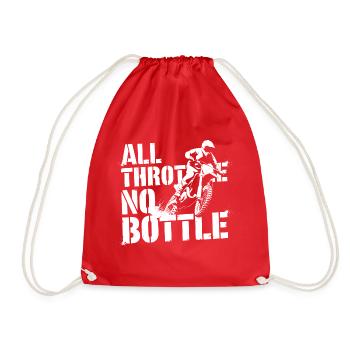 Pure motocross passion - Drawstring Bag - red - Front