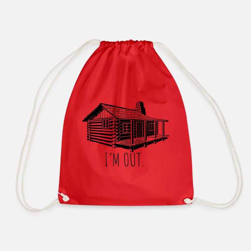 im out cabin - Turnbeutel - Rot