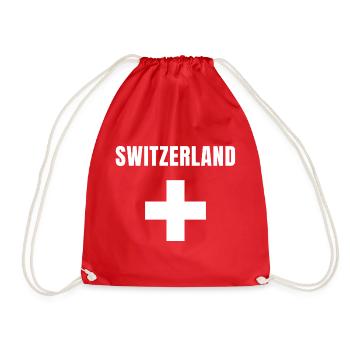Drapeau croix suisse blason football sport sportif - Sac de sport léger - rouge - Devant
