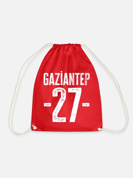 Gaziantep 27 – Stolz auf Geschmack und Vielfalt - Turnbeutel - Rot