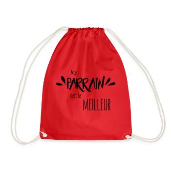 Mon parrain c'est le meilleur - Sac de sport léger - rouge - Devant
