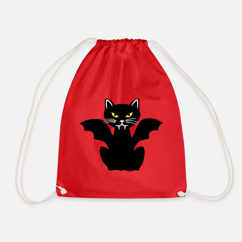 Drakula Vampir Katze - Turnbeutel - Rot