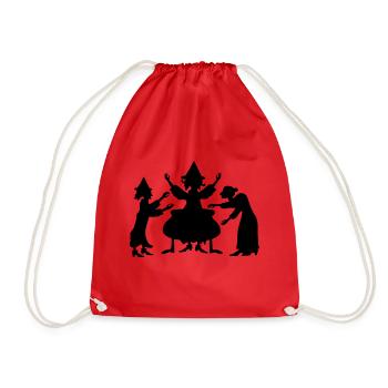 Hubble Bubble - Drawstring Bag - red - Front