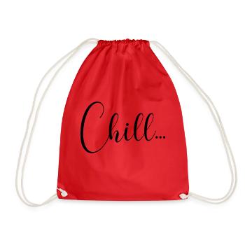 CHILL - Drawstring Bag - red - Front