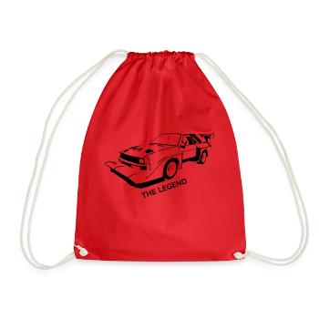 Voiture auto - Sac de sport léger - rouge - Devant