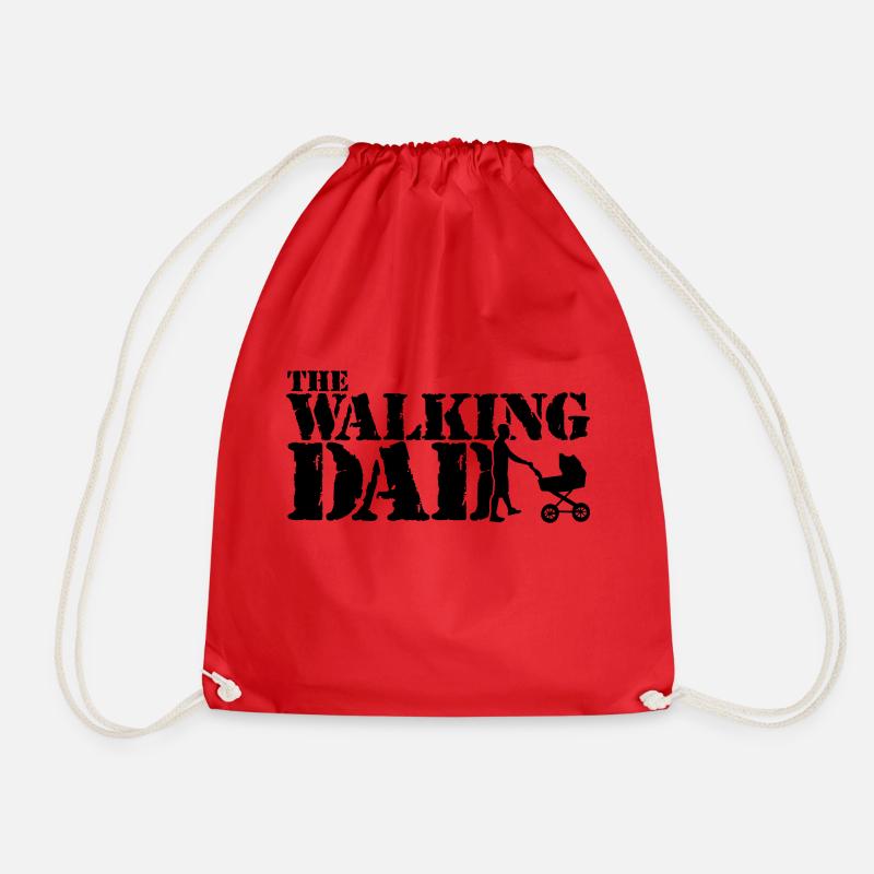 WALKING DAD - Turnbeutel - Rot