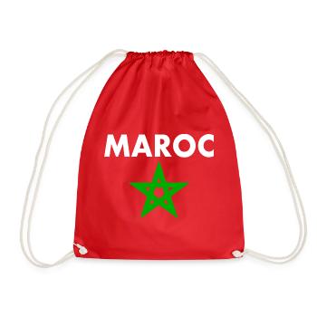 Morocco - Drawstring Bag - red - Front
