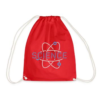 Science Science Statement Nerd Education Saying - Drawstring Bag - red - Front