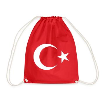TÜRKEI TÜRKIYE TÜRKISCHE Europa Sport Fan - Turnbeutel - Rot - Vorne