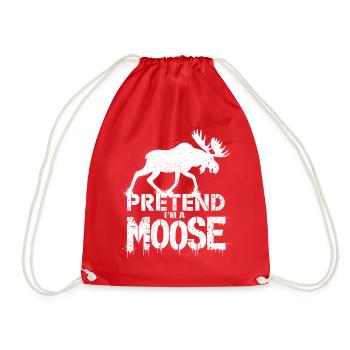 Humour d’orignal pour les amoureux des animaux - Sac de sport léger - rouge - Devant