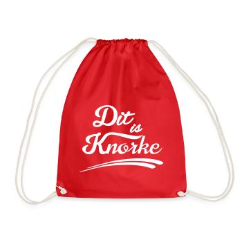 Dit is knorke Berlin berlinerisch Hauptstadt Slang - Turnbeutel - Rot - Vorne