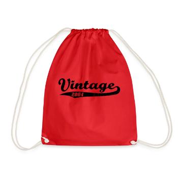 Vintage 2004 - Drawstring Bag - red - Front
