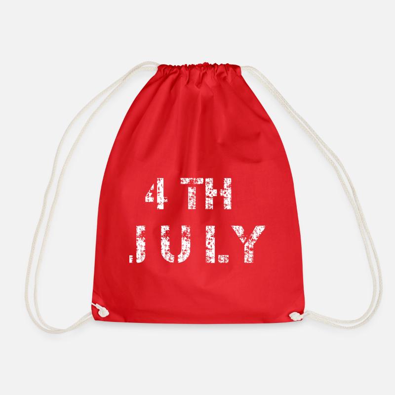 Urban Graffiti Abstract Design - Drawstring Bag - red