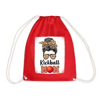 Kickball Mama Kickball Spieler Mama - Turnbeutel - Rot - Vorne