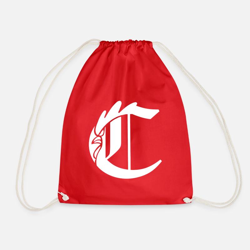 C Monogramm - Turnbeutel - Rot