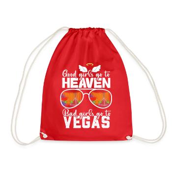 Good Girls Go To Heaven Bad Girls Go To Vegas Trip - Drawstring Bag - red - Front