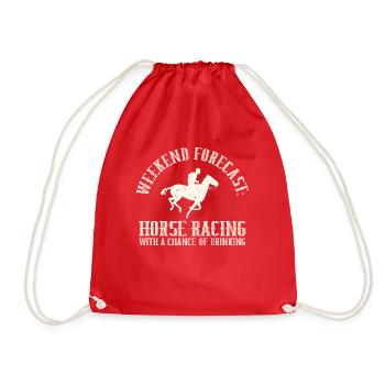 Weekend Forecast Horse Racing Chance of Drinking - Turnbeutel - Rot - Vorne